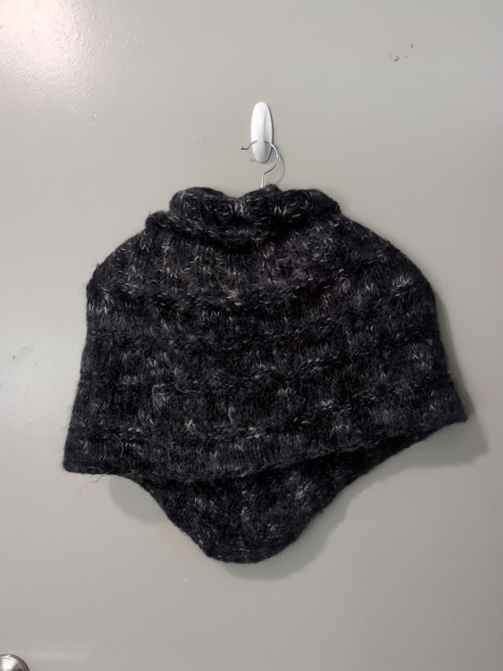 Artisan Charcoal Heather Knit Poncho